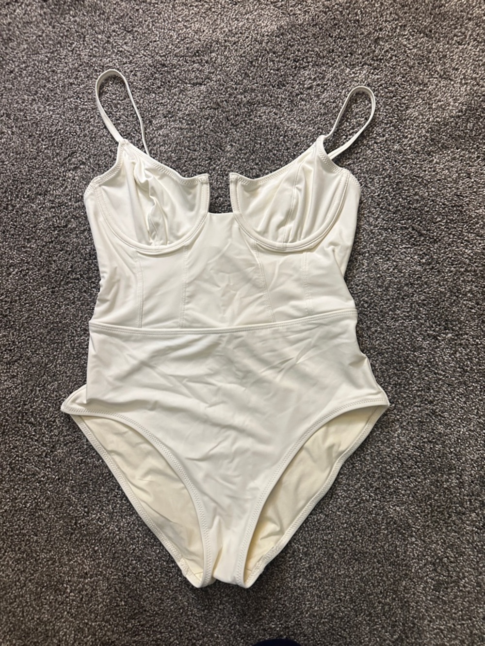 SOLID & STRIPED White One-Piece Swimsuit NEVER WORN